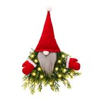 Christmas Decorations Glowing Faceless Old Man Christmas Wreath Hanging7900