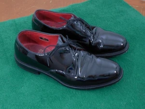 ¡BONITO! Zapatos de vestir Allen Edmonds Spencer esmoquin charol negro para hombre 9,5 E - Imagen 1 de 13