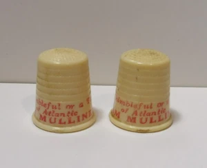 2 dedales publicitarios de gas y petróleo Sam Mullineaux Atlantic de colección/antiguos raros difíciles de encontrar - Imagen 1 de 6