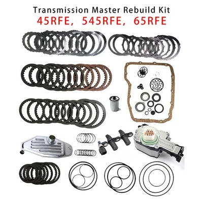 45RFE 545RFE 65RFE Transmission Master Rebuild Kit & 4WD Filter Friction Steel U - Image 1 of 4