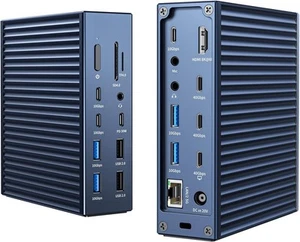 ACASIS Thunderbolt 4 Dock - 21 Ports, MacBook Pro Dockingstation Navy Blau  - Bild 1 von 8