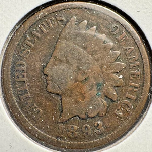 1893 INDIAN HEAD CENT PENNY!! - Bild 1 von 2
