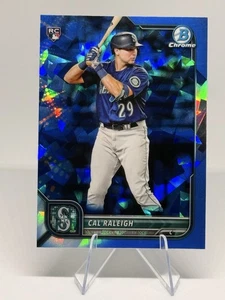 Bowman 2022 cromo edición zafiro Cal Raleigh #51 Rookie Mariners - Imagen 1 de 2
