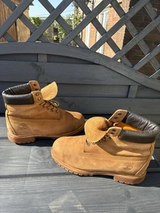 Timberland Men's Boot 6 Inch Premium Waterproof Leather 72066 Rust Nubuck 10 - Picture 1 of 24