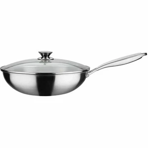 Wok Pfanne GSW 868402 Edelstahl Silberfarben Ø 32 cm - Billig24 - Bild 1 von 1