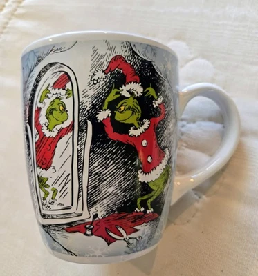 Licencia Oficial THE GRINCH TAZA de gran tamaño apta para lavavajillas y microondas 2004 Foto 1 de 4