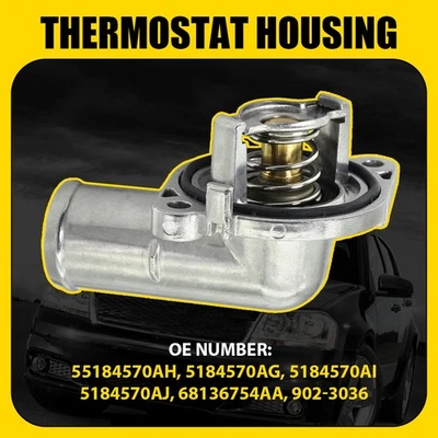 Корпус термостата двигателя ProMaster для Dodge Journey 3,6 л 2014-2021 годов выпуска 2011-2019 годов выпуска - Изображение 1 из 4