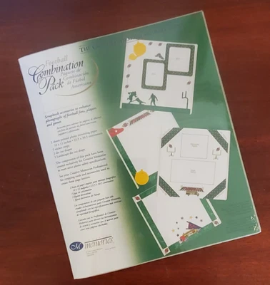 Creative Memories FOOTBALL COMBINATION PACK 10"X12" Scrapbook Pages Stickers Die - Image 1 of 4