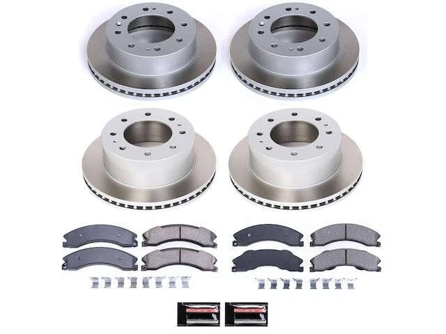 Kit de pastillas de freno delanteras y traseras y rotor para GMC Sierra 3500 HD TC567HP 2012-2019 Foto 1 de 1