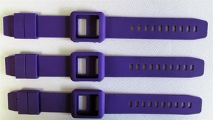 3x Purple Silicone Watch Band Wrist Strap Skin Cover Apple iPod Nano 6th gen lot - Picture 1 of 7