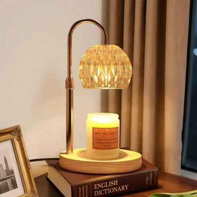 NUEVO Calentador de Velas Eléctrico Lámpara Sin Llama Temporizador Automático Regulable Cera Luz de Fusión Foto 1 de 4