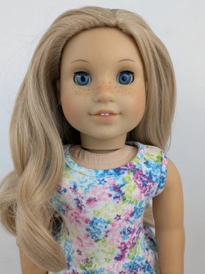 Elsie - Custom OOAK 18" American Girl Julie Doll + Blue Eyes, blonde - VGUC! - Image 1 of 4