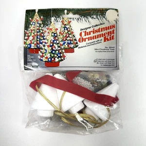 Vtg Designer Collection Christmas Ornament Kit Mini Christmas Trees Sequin #M644 - Picture 1 of 8