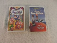 2) Walt Disney Movies Snow White & The 7 Dwarves / James & The Giant Peach 33073