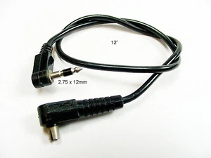 2.75mm x 12mm plug to PC sync cord 12" | Fits unknown | $8.75 | #9 | - Picture 1 of 1