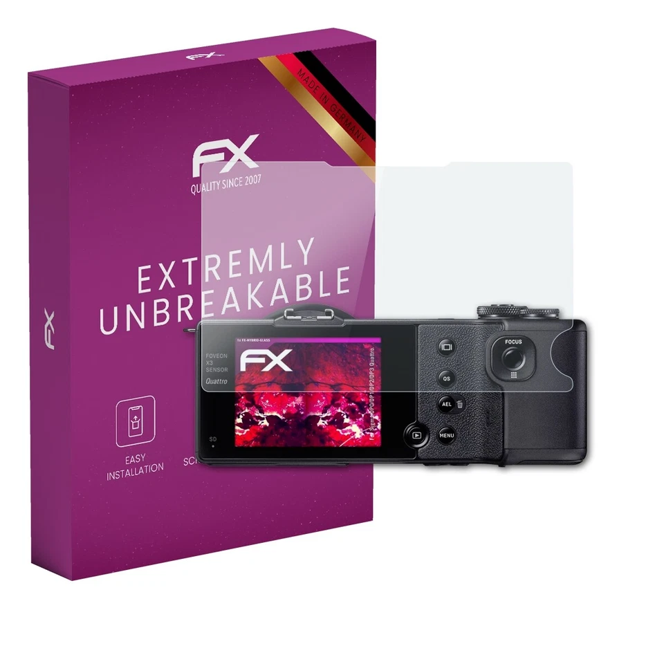 atFoliX Glass Protector for Sigma DP0/DP1/DP2/DP3 Quattro 9H Hybrid-Glass - Image 1 of 4