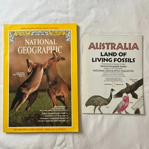 National Geographic Vol. 155 No 2 February 1979 Kangaroos Australia with Map - Picture 1 of 6