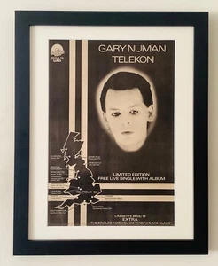 GARY NUMAN+TELEKON+1980+FULL PAGE PRESS ADVERT FRAMED - Picture 1 of 15