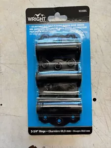 (3 pièces) Charnières de porte réglables et à fermeture automatique Wright Products noires 2-3/4" V226BL - Photo 1/2