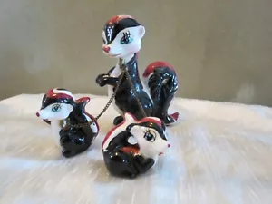 Figurine Kreiss vintage Skunk mamma e bambino - Foto 1 di 14