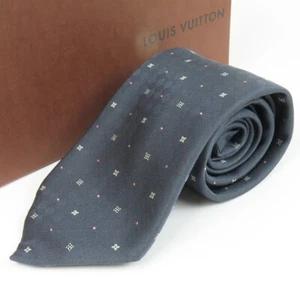 Louis Vuitton Logo Monogramm Krawatte 100 % Seide marineblau Geschäft Italien 78079 - Bild 1 von 4