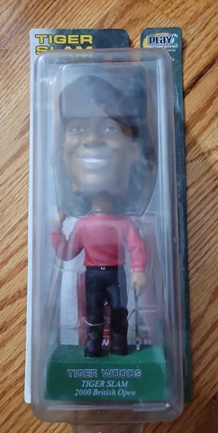 Tiger Woods Bobblehead Upper Deck Collectibles Tiger Slam 2000 British Open NIB Cover