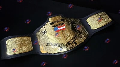 United States Heavyweight Wrestling Championship Adult Size Replica Belt 4mm - Image 1 of 4