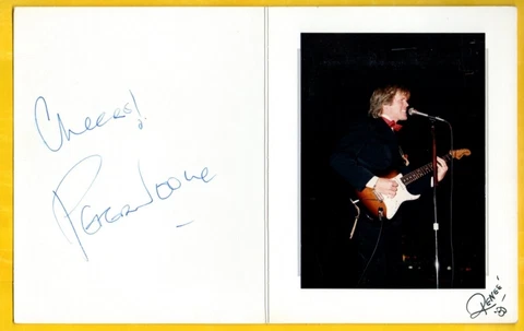 N-PETER NOONE OF HERMANS HERMITS AUTOGRAPHED PHOTO SLEEVE WITH PHOTO W/COA Cover