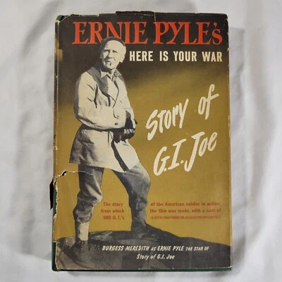 Ernie Pyle's Here is Your War Book Story of G.I. Joe 1945 Vintage Hardcover USED Foto 1 de 4