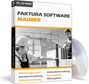Rechnungsprogramm Maurer,Software für Handwerker im Hochbau,Mauern und Putzen - Bild 1 von 12