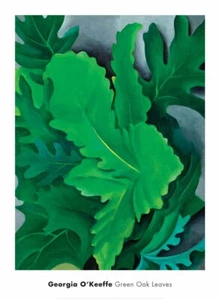 Póster de hojas de roble verde, 1923 de Georgia O'Keeffe estampado artístico hoja de árbol 20x30 - Imagen 1 de 1
