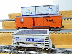THREE K-Line FREIGHTS-Labatts Beer Reefer+ATSF Boxcar+CSX Hopper VG+Deal! - Picture 1 of 10