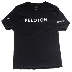 Peloton Century 100 Black Short Sleeve Shirt Unisex Size: L - FAST SHIP - Picture 1 of 5