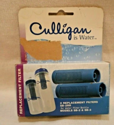 CULLIGAN 2-PACK WATER BOTTLE REPLACEMENT FILTER SB-2RR FITS MODELS SB-2 & SB-3 - Image 1 of 2