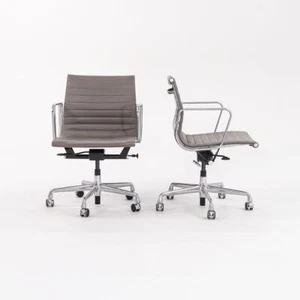 2015 Herman Miller Eames Aluminum Group Mgmt Desk Chair Grey Pneumatic 2x Avail - Picture 1 of 12