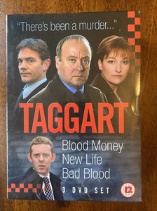 Taggart 3 Classic Episodes DVD Bad Blood / New Life / Blood Money - New & Sealed - Picture 1 of 2