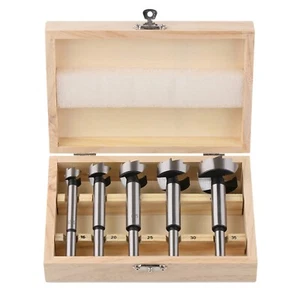 Forstnerbohrer Satz Holzbohrer Set 5 tlg. 15 - 35 mm Scharnierbohrer Bohrsatz - Bild 1 von 15