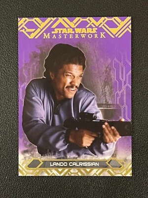 Lando Calrissian 2017 Topps Star Wars Masterwork Purple /50 46 - Image 1 of 2