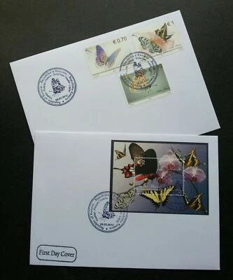 [SJ] Kosovo Butterflies 2012 Insect Flower Orchid Flora Fauna (FDC pair) - Image 1 of 4