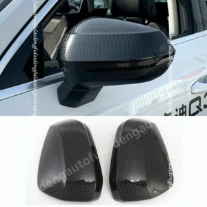 For Audi Q3 2019-2023 Carbon Fiber Style Rearview Side Mirror Cap Cover Trim 2P - Picture 1 of 5