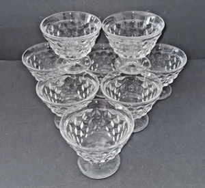 8 American Fostoria Sundae Dessert Cups 3 1/8" - Picture 1 of 5
