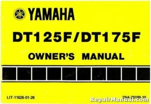 1979 Yamaha DT125F DT175F Motorcycle Owners Manual - Picture 1 of 1