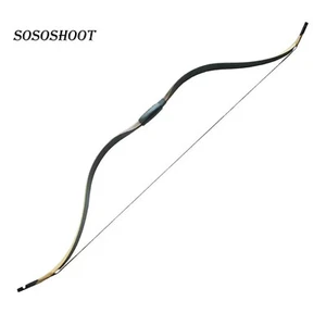 20-50lb Recurve Bow Handmade Laminated Long Bow Mongolian Kyudo Archery Hunting - Picture 1 of 5