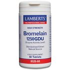 Lamberts Bromelain 1250GDU High Strength natural enzyme extract BBE 04/2024