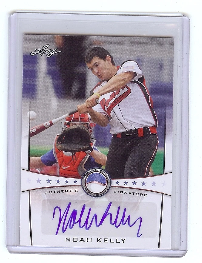 NOAH KELLY 2013 Leaf *POWER SHOWCASE*  Baseball Certified AUTOGRAPH RC - Image 1 of 1