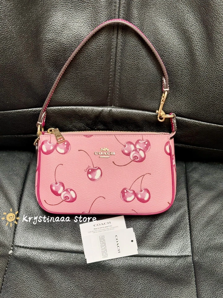 ️️ COACH CR827 Nolita 19 With Cherry Print