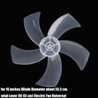 1Pc Large Wind Fan Blade 16 Inch Plastic Fan Blade Five Leaves With Nut Cover