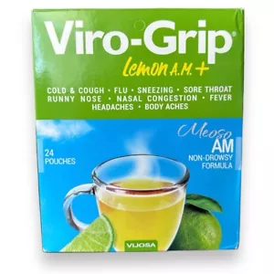 VIROGRIP TE LIMON AM DIA Gripe tos Flu Congestion Nasal Fiebre Dolor De Cabeza - Picture 1 of 15