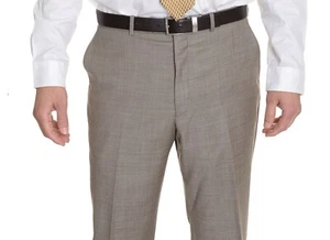 Michael Kors Classic Fit Taupe Stepweave 100% Wool Men's Dress Pants 31W - Picture 1 of 1