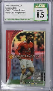 2005-06 Panini WCCF European Clubs WWF3 Cristiano Ronaldo CSG Grade 8.5 - Picture 1 of 2
